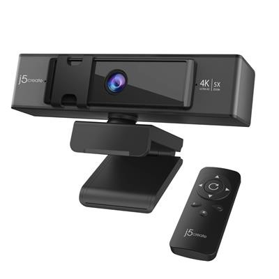 J5create USB 4K Ultra HD Webcam mit 5x Digitalzoom Fernbedienung