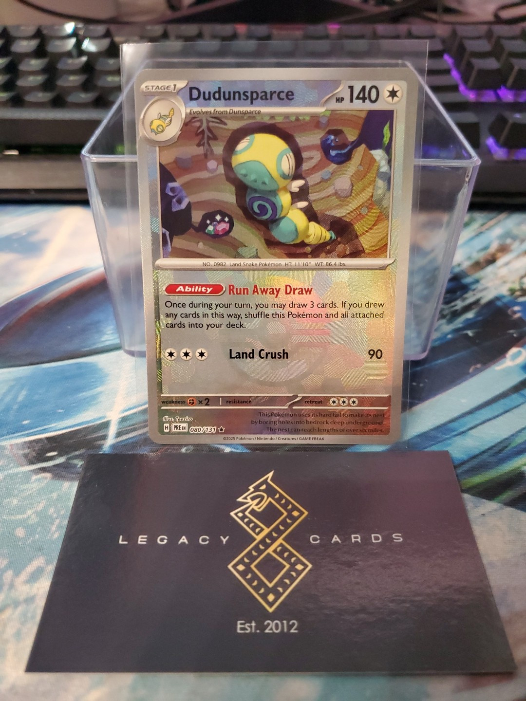 Dudunsparce 080/131 - S&V: Prismatic Evolutions Pokéball Holo Rare - Poké TCG NM