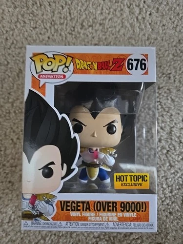 Funko Pop! Dragonball Z - Vegeta (Over 9000!) #676 - Hot Topic Exclusive