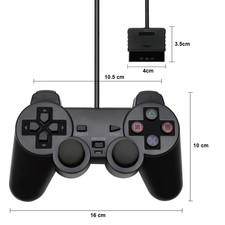 Gamepad Cablato Joypad per Controller PS2 P2 Dualshock Game Pad Joystick per Con