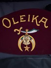 Vintage Oleika Mtn. Shriners Club Fez Hat Maroon Wool Felt Gold Emblem W/ Case — photo 2