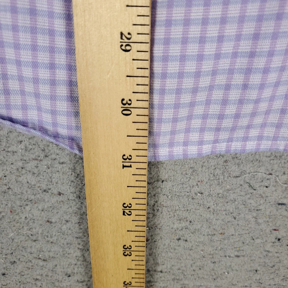 Camisa Duchamp London Para Hombres Extra Grande Púrpura Cuadros Vestido Ajustado XL 17 Foto 4 de 4