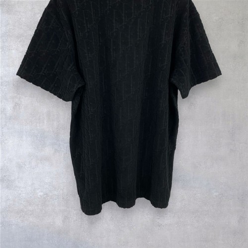 Dior Oblique Monogram Relaxed-Fit Terry Cotton Jacquard T-Shirt Black Size M - Picture 12 of 15