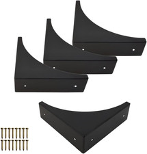 Metal Corner Protector Black Decor Corner Protectors for Furniture 4PCS