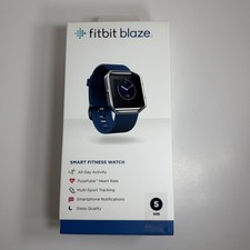 Boxed Fitbit Blaze Smart Fitness Watch Blue S...