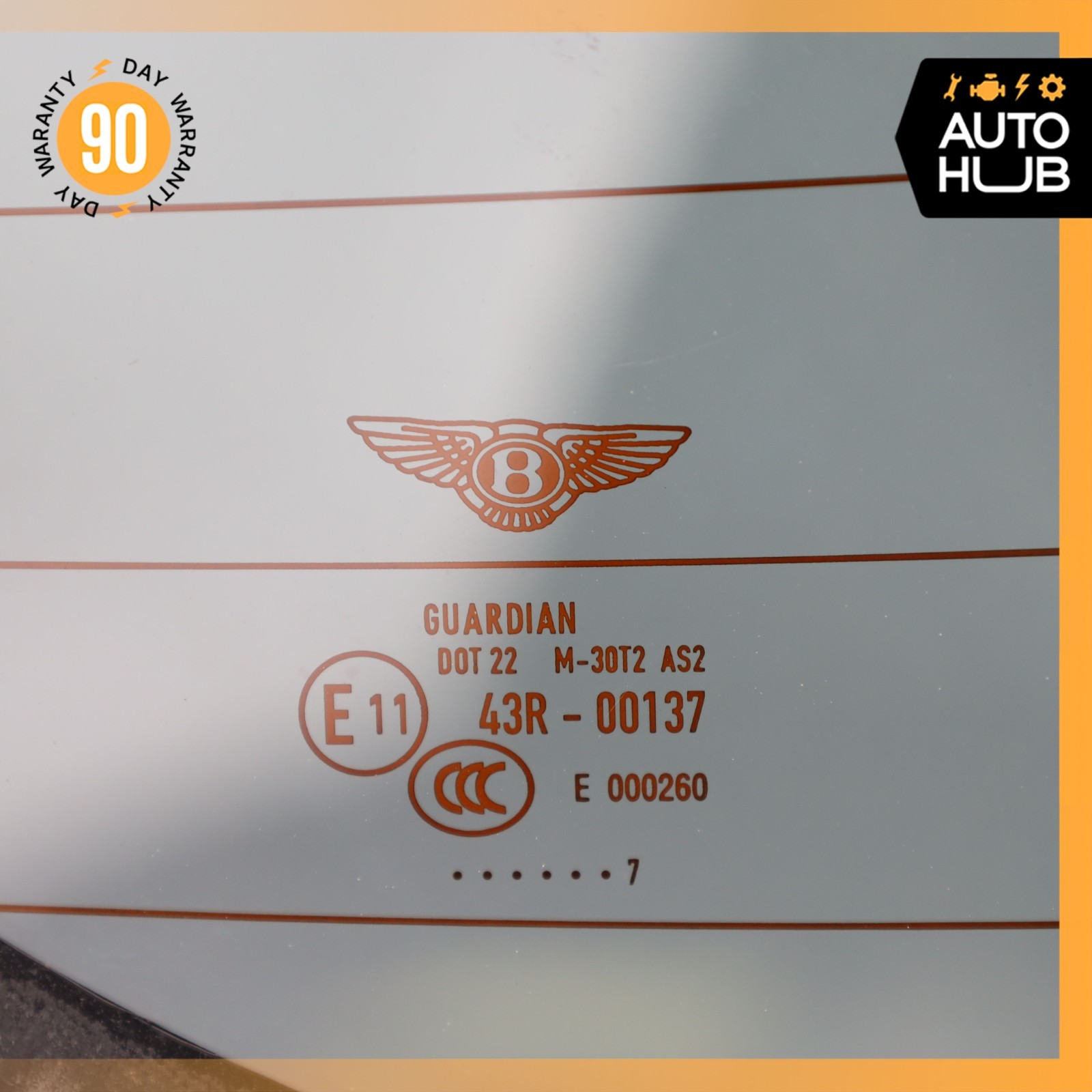 07-11 Bentley Continental GTC Convertible Top Rear Back Glass Windshield OEM 52k