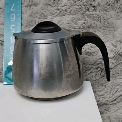 Stainless Steel Stovetop Percolator Bialetti Moka Express 14cm Silver Black Used