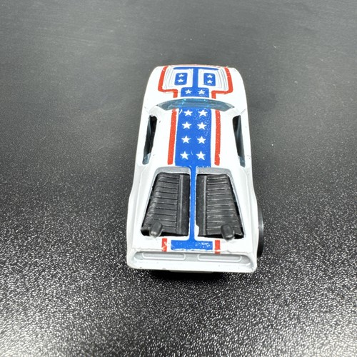 Vintage 1969 Hot Wheels RedLine War Path Flying Color Red White Blue / Stars HK - Bild 11 von 13
