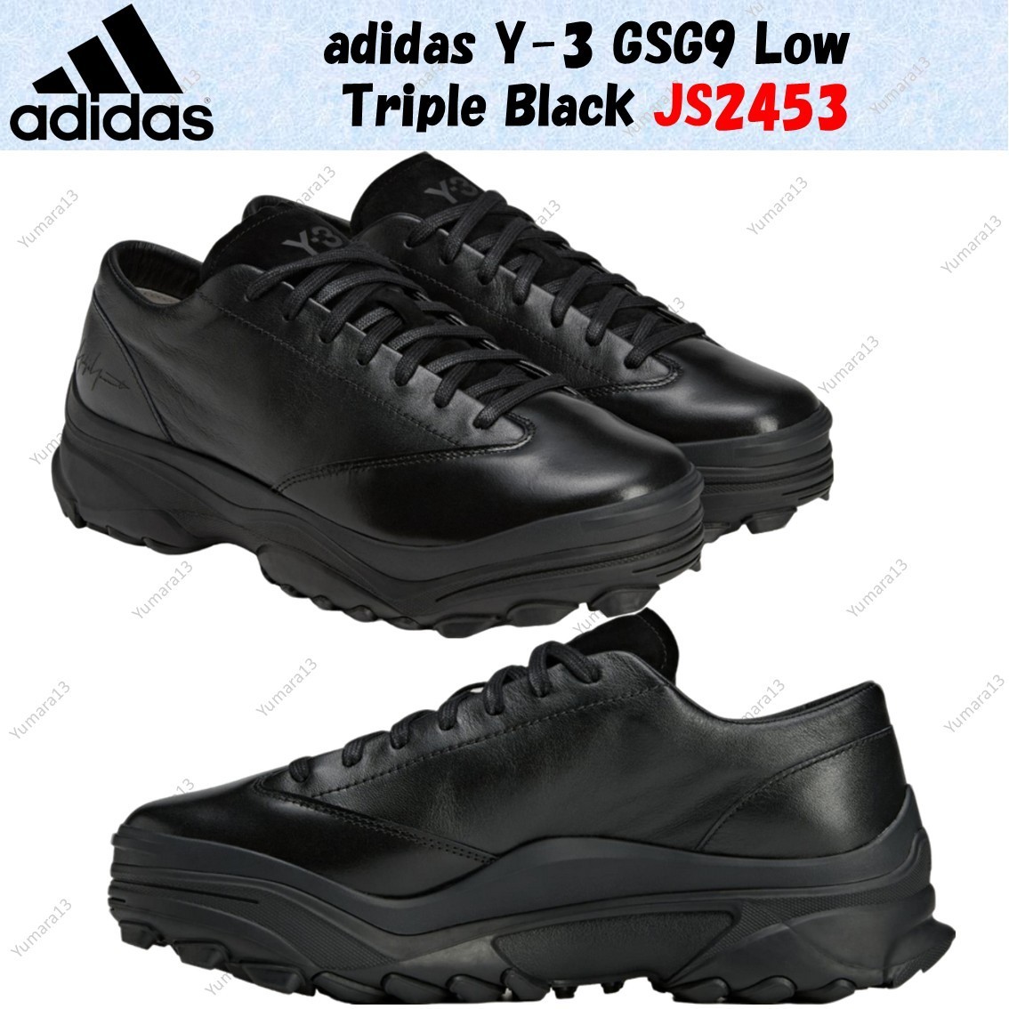 adidas Y-3 GSG9 Low Triple Black JS2453 Men's Size | eBay