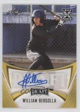 2021 Leaf Draft Base Gold William Bergolla #BA-WB2 Auto 2o7