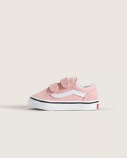 Vans Toddler Old Skool V Powder Pink/True White Sneakers