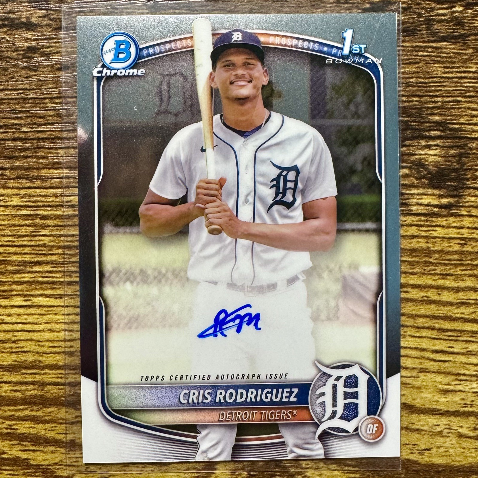 2025 Bowman Chrome Cris Rodriguez Bowman 1st Prospects RC Auto #CPA-CR Tigers