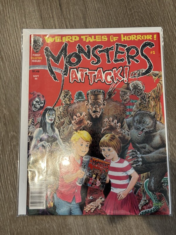 Weird Tales of Horror Monsters Attack! #1 (1989) - FIRST COLLECTOR'S ISSUE!