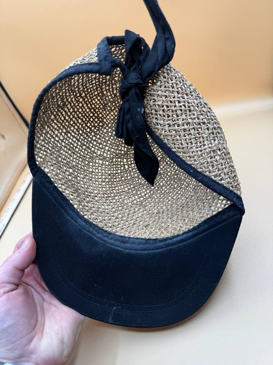 Vented Straw Baseball Cap Lightweight Summer Hat … - image 3