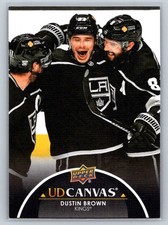 2021-22 Upper Deck UD Canvas Black Dustin Brown Los Angeles Kings #C37