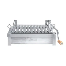 Junior Argentine Grill – Portable & Built-in 100% Stainless Steel BBQ with