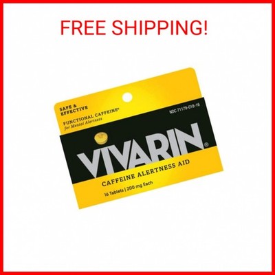Vivarin, Caffeine Pills, 200mg Caffeine per Dose, Safely and Effectively Helps Y