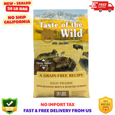 Taste of the Wild High Prairie Bison  Venison Dog Food 28lb - NEW