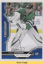 2018-19 Upper Deck Compendium Blue Anton Khudobin #560 READ p6b