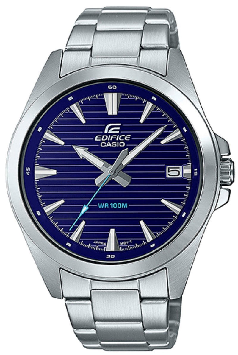 Casio Edifice Men's Blue Dial Stainless Steel Watch EFV-140D-2A