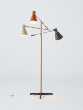 John Lewis Bauhaus Corded Adjustable 3-Arm Floor Lamp {Small Paint Marks}