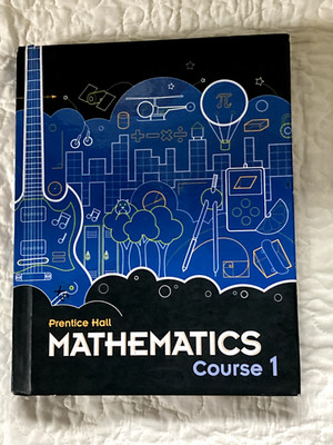 Prentice Hall Mathematics course 1, ISBN 978-0-13-372208-6