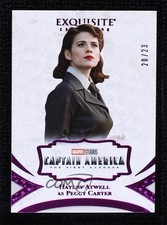 2021 Marvel Black Diamond Purple 20/23 Hayley Atwell as Peggy Carter #24 0i8y