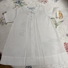 Vintage Feltman Bros Hand Embroidered Newborn Dress