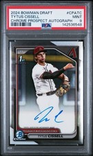 2024 Bowman Draft Tytus Cissell Prospect Auto #CPA-TC Arizona DBS PSA Mint 9