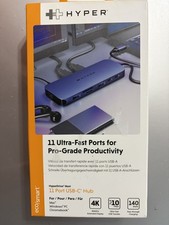 Hyper - HyperDrive Next  11 Port USB-C Hub, dual 4K HDMI, Ethernet, 2 USB-C,