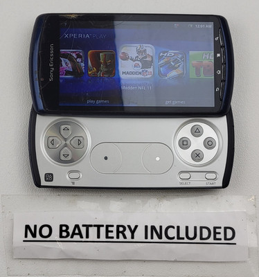 Sony Ericsson Xperia PLAY (R800a) 1GB - Blue (AT&T) Smartphone - CRACKED - H7608