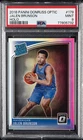 2018 PANINI DONRUSS OPTIC HOLO #179 JALEN BRUNSON ROOKIE RC PSA 9
