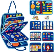 Montessori Busy Board for Toddlers Activity Book Fine Motor Skills Learning Toy