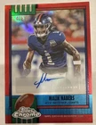 2025 Topps Chrome Football Red Refractor Malik Nabers #1990-MN