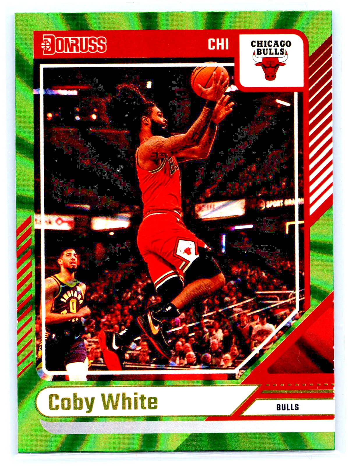 2024-25 Panini Donruss Coby White #17 Holo Green Laser