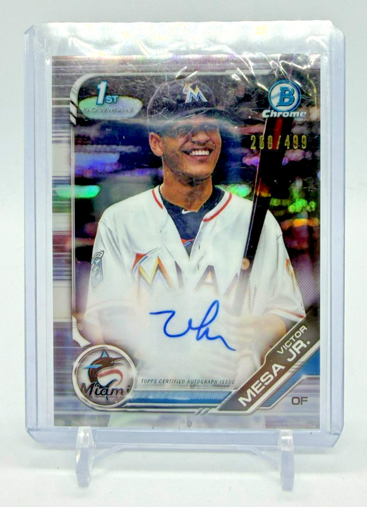 2019 Bowman Chrome Victor Mesa Jr. 1st Bowman Refractor Auto 268/499