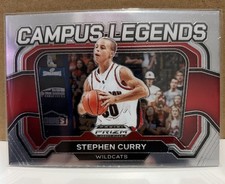 2024-25 Panini Prizm Draft Picks - Campus Legends Stephen Curry #2 Silver Prizm