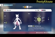 6IV Mewtwo X & Y Shiny & Non-Shiny Alpha Pokémon Legends ZA / Z-A