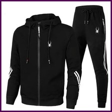 Spring Autumn Men Tracksuits Sets Long Sleeve Hoodie Jogging Trousers 2 Piece.
