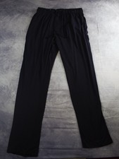 Hanes Mens Pajama Pants Medium Black Stretch Drawstring Lounge Sleep Pants