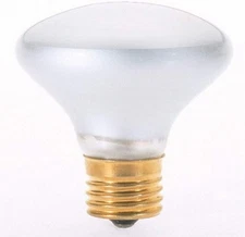 Satco S4700 120V Intermediate Base 25-Watt R14 Light Bulb, Clear, Frosted 