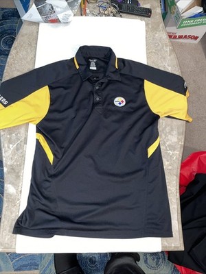 Pittsburgh Steelers Sideline Polo NFL Team Apparel Size L Men s Shirt