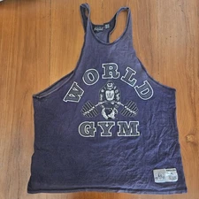 XL Vintage 90s World-Gym Stringer Tank-Top X-Large USA