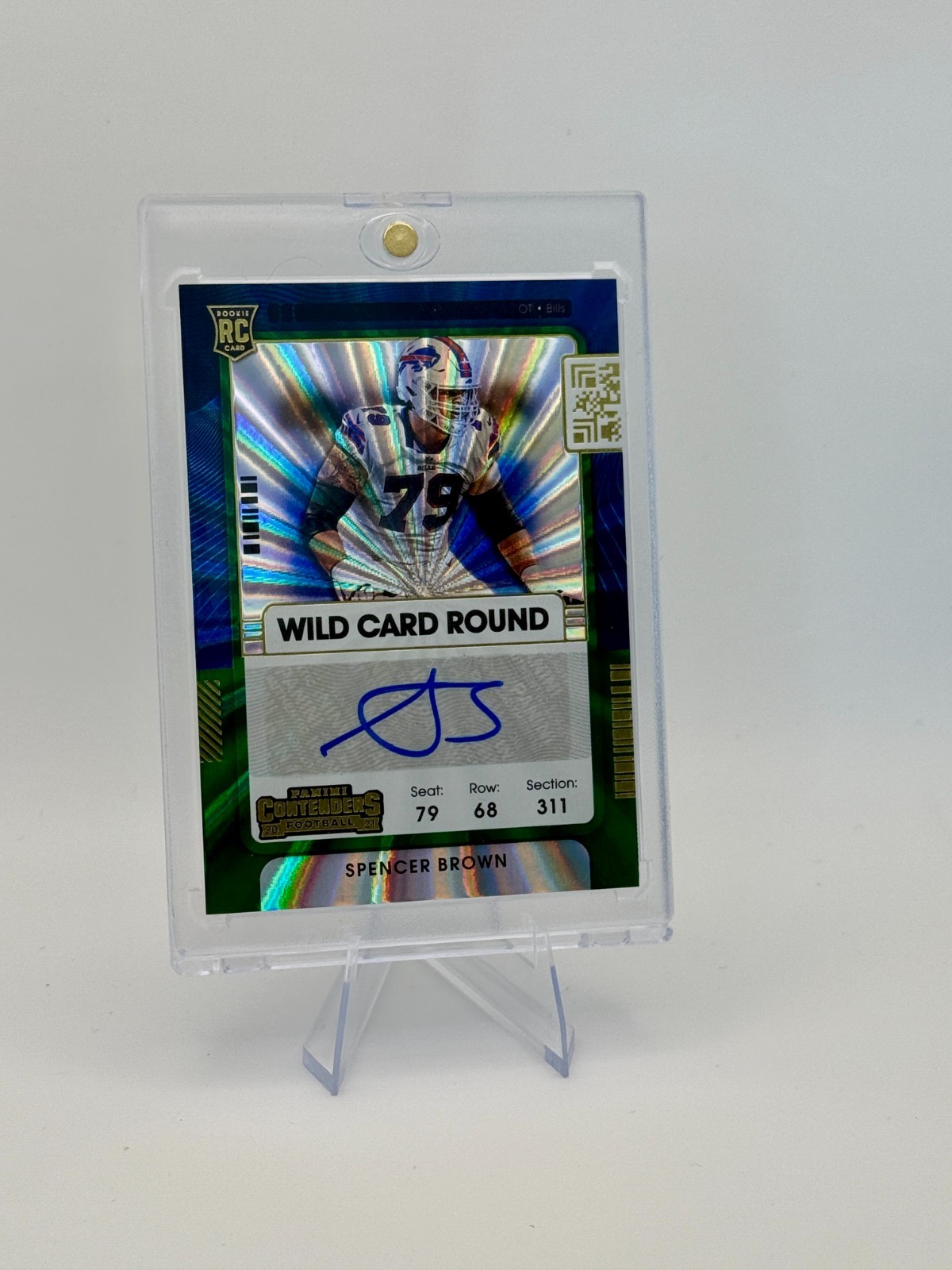 Spencer Brown Panini Contenders #276 Autograph-Wild Card Round