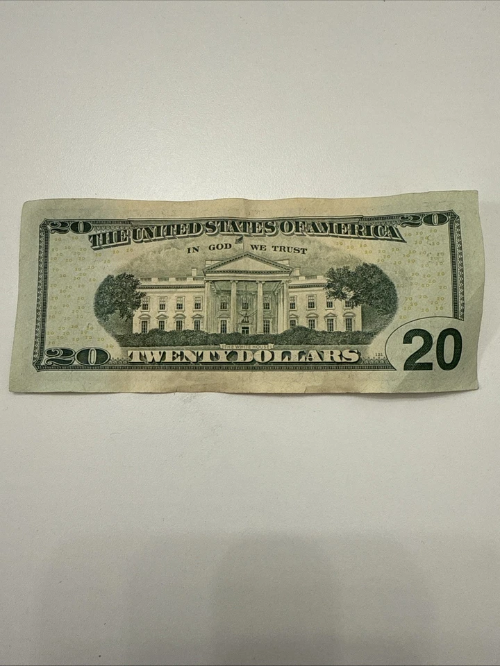 4 of a Kind LUCKY 7's $20 Bill 2017A COOLNESS RATING 97.7 - Image 4 of 4