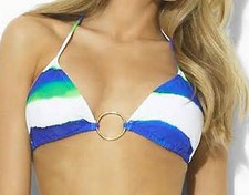 Ralph Lauren NEW Blue Women's Size S Small 4 6 Swimsuit Bikini Top 56 S483
