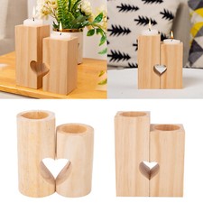 1pcs holz kerzen halter holz tee licht kerzen tasse multifunktion stift halter