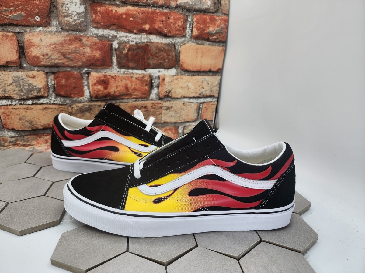靴 VANS OLD SKOOL FLAME Size 8.5 - Vans Old Skool Flames for sale online | eBay