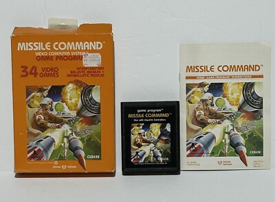 MISSILE COMMAND Atari 2600 Game Complete In Box & Manual | eBay