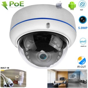 HD 2.0MP 1080P 180 Degree IP Mini Dome Cam POE Wide Angle Indoor Camera Onvif